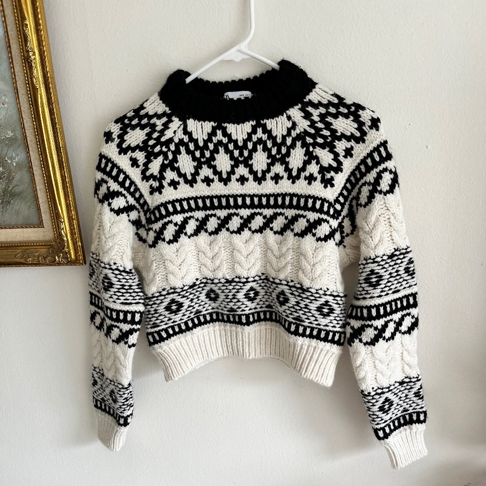 Zara jaquared sweater
